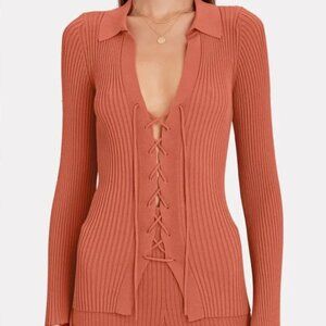 CULT GAIA FAYE LACE UP CARDIGAN (originally $375)